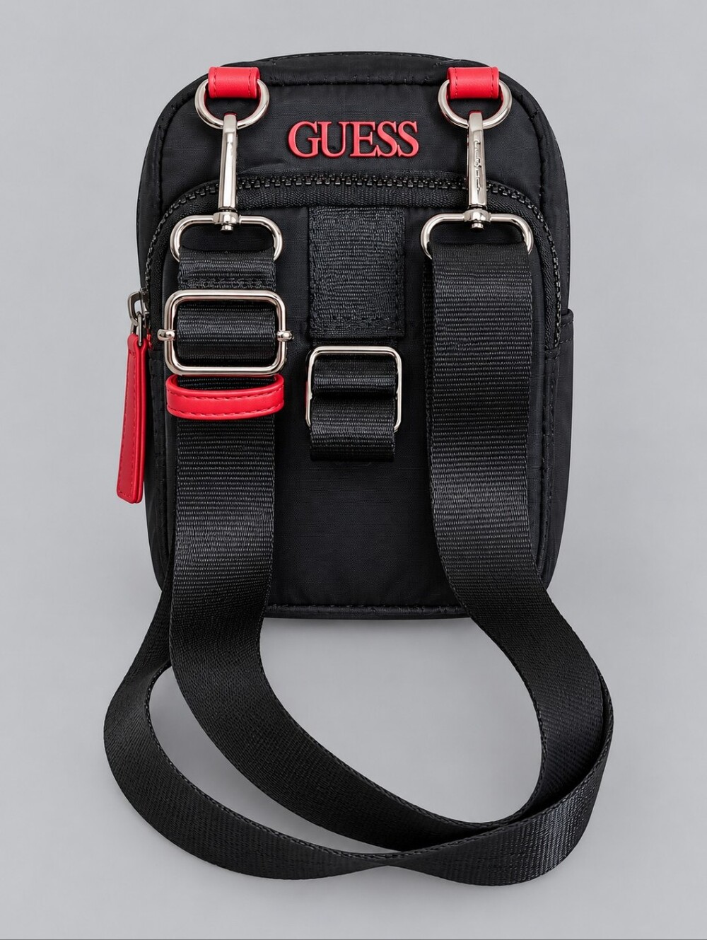 GUESS Black Unisex Crossbody Camera Style Bag